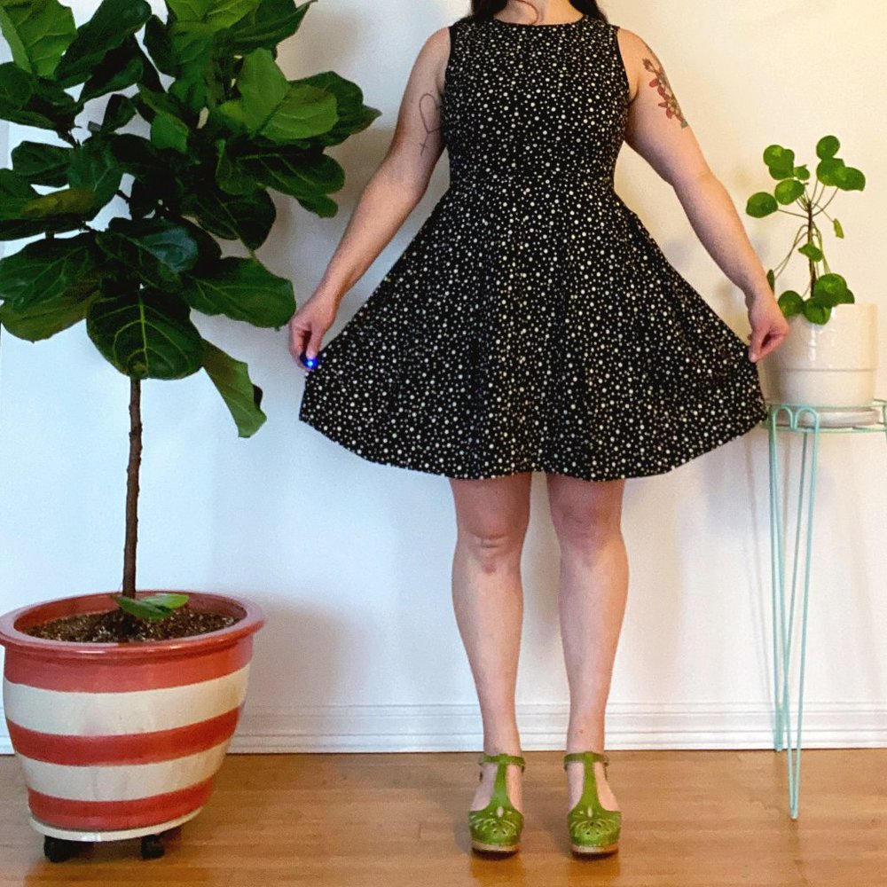 Polka Dot A-Line Dress by Limited size 14!